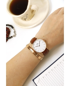 Купить Наручные часы Daniel Wellington Classic 36 St Mawes RG White  в E-mobi