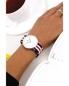 Купить Наручные часы Daniel Wellington Classic 36 Canterbury S White  в E-mobi