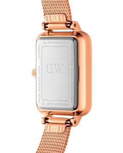 Купить Наручные часы Daniel Wellington Quadro Roman numerals 20x26 Melrose RG White  в E-mobi