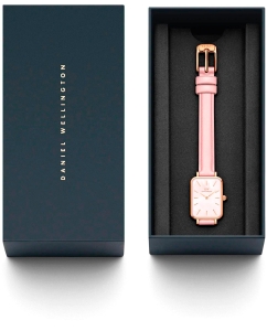 Купить Наручные часы Daniel Wellington Quadro Pink leather RG Pink MOP  в E-mobi