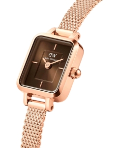 Купить Наручные часы Daniel Wellington Quadro Mini 15.4x18.2 Melrose RG Amber  в E-mobi