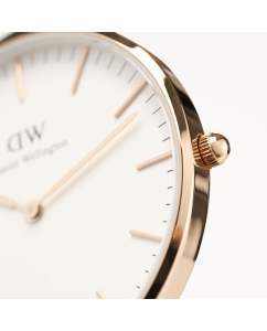 Купить Наручные часы Daniel Wellington Classic 36 Canterbury RG White  в E-mobi
