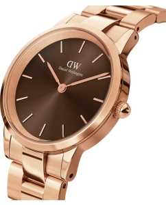 Купить Наручные часы Daniel Wellington Iconic Link Amber 32 RG Brown  в E-mobi