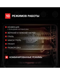Купить Встраиваемый электрический духовой шкаф Kuppersberg KSO 610 черный  в E-mobi