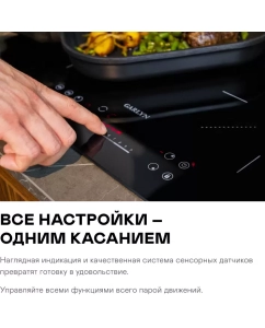 Купить Встраиваемая варочная панель индукционная GARLYN H-7000 черный  в E-mobi