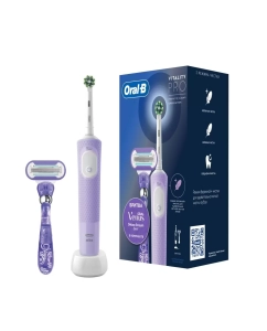 Купить Электрическая зубная щетка Oral-B Vitality Pro X Clean фиолетовый  в E-mobi