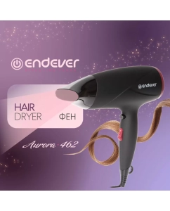 Купить Фен Endever Aurora 462 2 000 Вт черный  в E-mobi