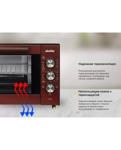 Купить Мини-печь Simfer M3524 Classic Red  в E-mobi