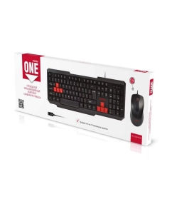 Купить Комплект клавиатура и мышь SmartBuy ONE Black/Red (SBC-230346-KR)  в E-mobi