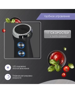 Купить Погружной блендер Zigmund &amp; Shtain BH-342 M Black/Silver  в E-mobi