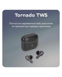 Купить Наушники беспроводные Accesstyle Tornado TWS черные  в E-mobi