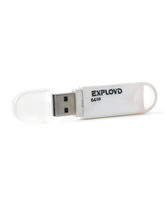 Купить Флешка Exployd 64 ГБ белый (64GB-570-белый)  в E-mobi