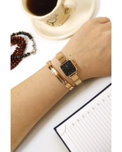 Купить Наручные часы Daniel Wellington Quadro Studio 22x22 RG Black  в E-mobi
