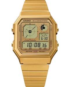 Купить Японские наручные часы Casio Vintage A130WEG-9A с хронографом  в E-mobi