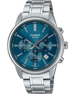 Купить Японские наручные часы Casio Collection MTP-E515D-2A1 с хронографом  в E-mobi