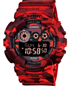 Купить Японские наручные часы Casio G-SHOCK GD-120CM-4E с хронографом  в E-mobi