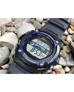 Купить Японские наручные часы Casio Collection W-S210H-1AVEG с хронографом  в E-mobi
