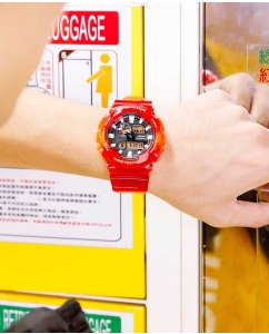 Купить Японские наручные часы Casio G-SHOCK GAX-100MSA-4A с хронографом  в E-mobi