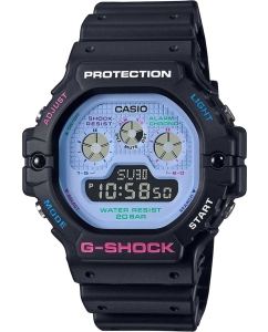 Купить Японские наручные часы Casio G-SHOCK DW-5900DN-1 с хронографом  в E-mobi
