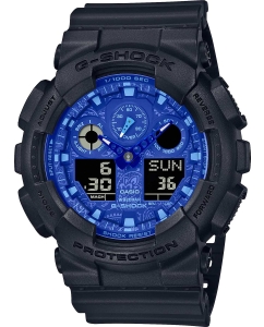 Купить Японские наручные часы Casio G-SHOCK GA-100BP-1A с хронографом  в E-mobi