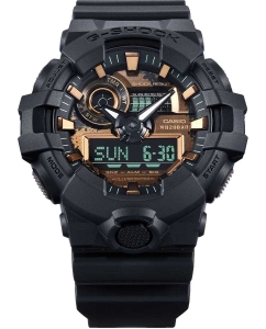 Купить Японские наручные часы Casio G-SHOCK GA-700RC-1A с хронографом  в E-mobi
