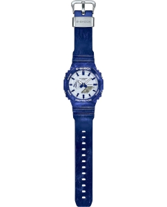 Купить Японские наручные часы Casio G-SHOCK GA-2100BWP-2A с хронографом  в E-mobi