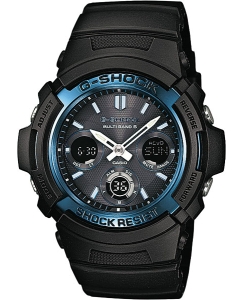 Купить Японские наручные часы Casio G-SHOCK AWG-M100A-1A с хронографом  в E-mobi