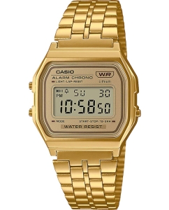 Купить Японские наручные часы Casio Vintage A158WETG-9AEF с хронографом  в E-mobi