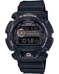 Купить Японские наручные часы Casio G-SHOCK DW-9052GBX-1A4 с хронографом  в E-mobi