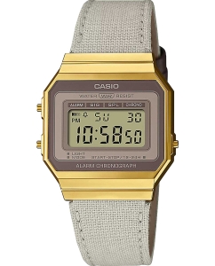 Купить Японские наручные часы Casio Vintage A700WEGL-7AEF с хронографом  в E-mobi