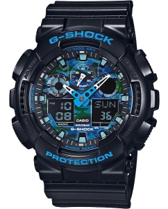 Купить Японские наручные часы Casio G-SHOCK GA-100CB-1A с хронографом  в E-mobi