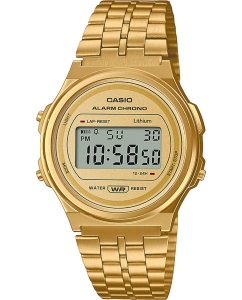 Купить Японские наручные часы Casio Vintage A171WEG-9AEF с хронографом  в E-mobi