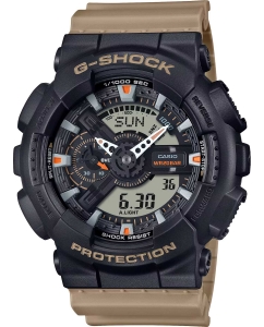 Купить Японские наручные часы Casio G-SHOCK GA-110TU-1A5 с хронографом  в E-mobi