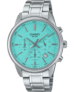 Купить Японские наручные часы Casio Collection MTP-E515D-2A2 с хронографом  в E-mobi