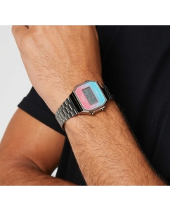 Купить Японские наручные часы Casio Vintage A168WERB-2A с хронографом  в E-mobi