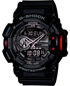 Купить Японские наручные часы Casio G-SHOCK GA-400-1B с хронографом  в E-mobi