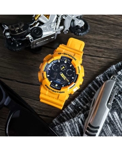 Купить Японские наручные часы Casio G-SHOCK GA-100A-9A с хронографом  в E-mobi