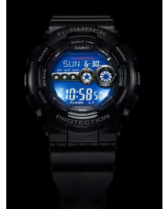 Купить Японские наручные часы Casio G-SHOCK GD-100-1B с хронографом  в E-mobi