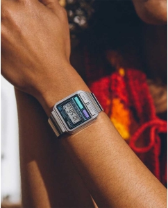 Купить Японские наручные часы Casio Vintage A120WE-1A с хронографом  в E-mobi