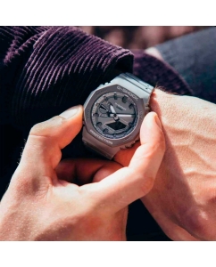 Купить Японские наручные часы Casio G-SHOCK GA-2110ET-8AER с хронографом  в E-mobi