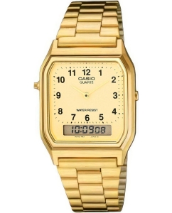 Купить Японские наручные часы Casio Vintage AQ-230GA-9B с хронографом  в E-mobi