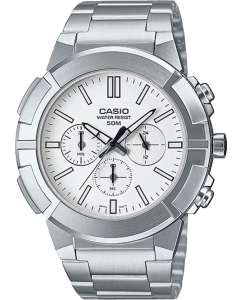 Купить Японские наручные часы Casio Collection MTP-E500D-7A с хронографом  в E-mobi