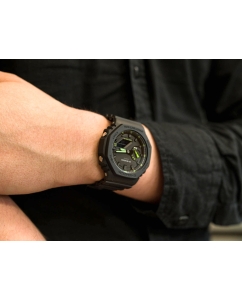 Купить Японские наручные часы Casio G-SHOCK GA-2100-1A3ER с хронографом  в E-mobi