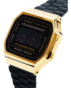 Купить Японские наручные часы Casio Vintage A-168WEGB-1B с хронографом  в E-mobi