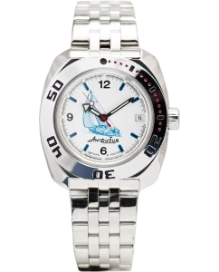 Купить Российские механические наручные часы Восток Амфибия 710615  в E-mobi