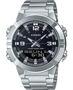 Купить Японские наручные часы Casio Collection AMW-870D-1A с хронографом  в E-mobi