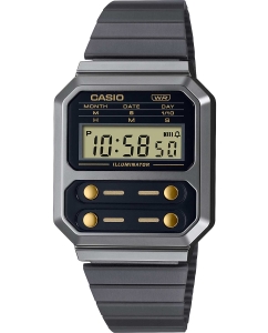 Купить Японские наручные часы Casio Vintage A100WEGG-1A2 с хронографом  в E-mobi