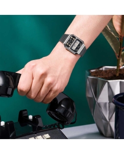 Купить Японские наручные часы Casio Vintage A100WEGG-1A2 с хронографом  в E-mobi