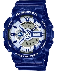 Купить Японские наручные часы Casio G-SHOCK GA-110BWP-2A с хронографом  в E-mobi