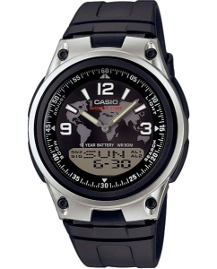 Купить Японские наручные часы Casio Illuminator AW-80-1A2 с хронографом  в E-mobi